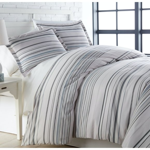 NIP Southshore Fine Linens Premium Collection 3 Piece Duvet Cover Set - Striped
